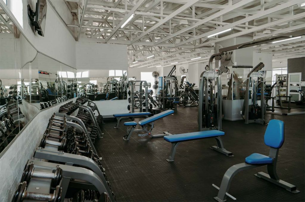 Our diverse weight training area